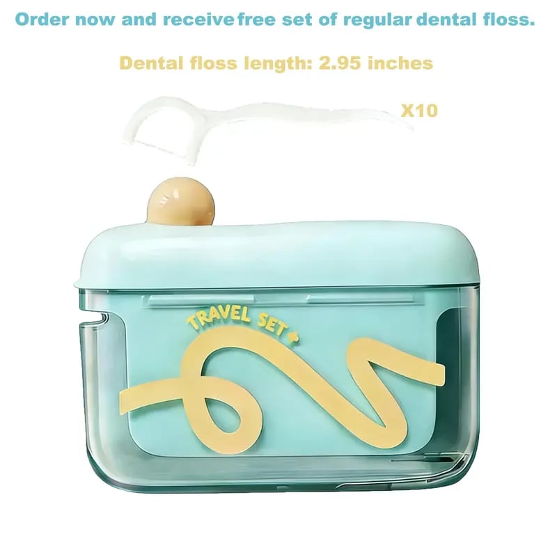 Travel-sized storage case - features an automatic pop-up dispenser