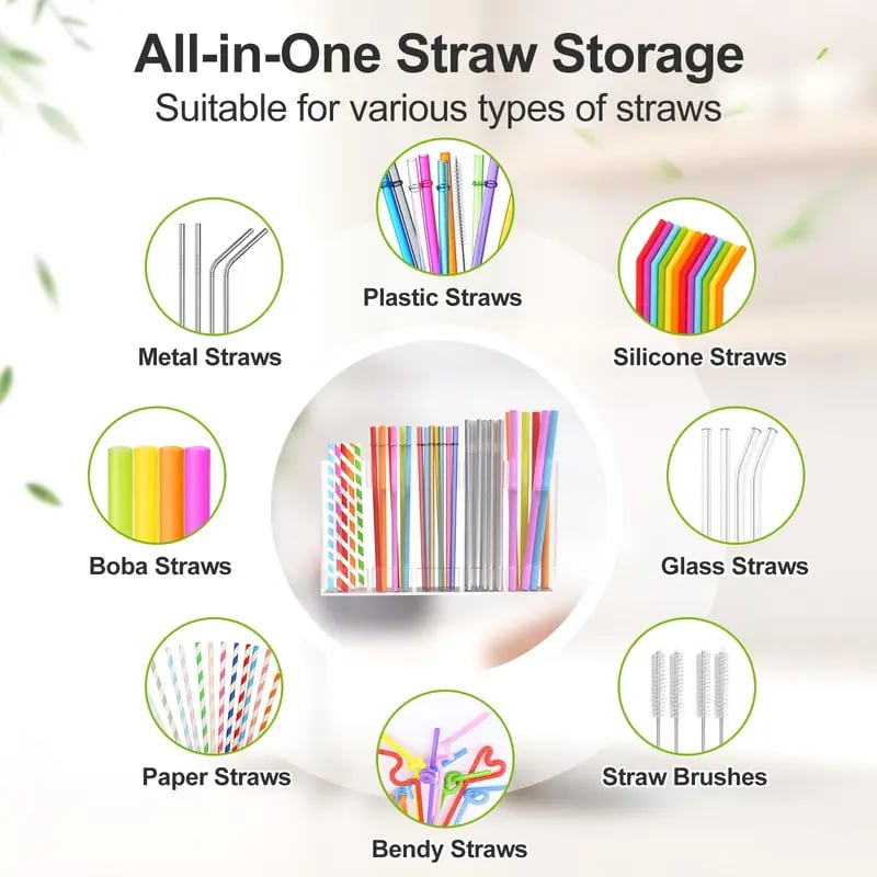 Straw Holder for Cabinet Door
