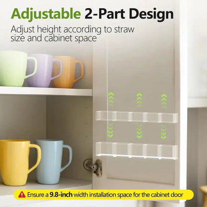Straw Holder for Cabinet Door