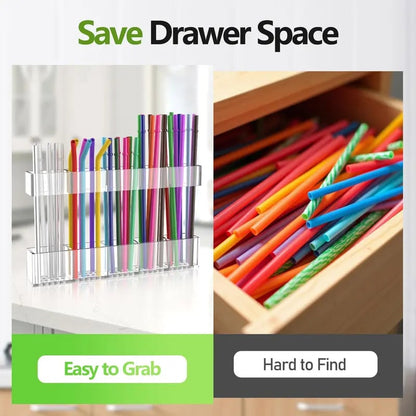 Straw Holder for Cabinet Door