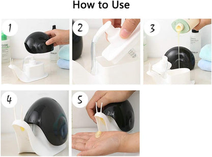 Cute Snail Soap Dispenser