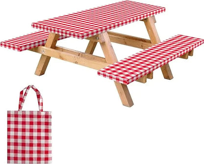 Picnic Table Cover with Bench Covers and Bag