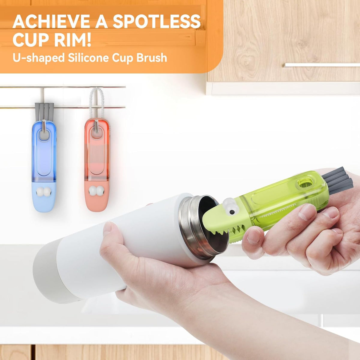 3 in 1 Cup Lid Gap Cleaning Brush Set