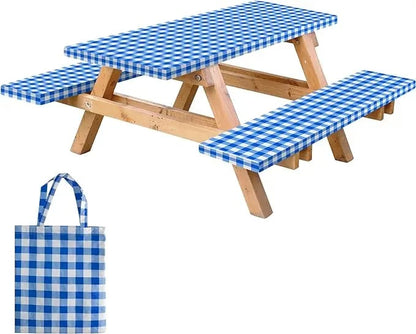 Picnic Table Cover with Bench Covers and Bag