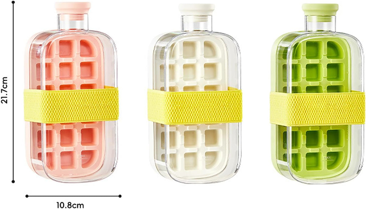 2-in-1 Ice Cube Bottle with Straw