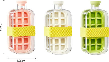 2-in-1 Ice Cube Bottle with Straw