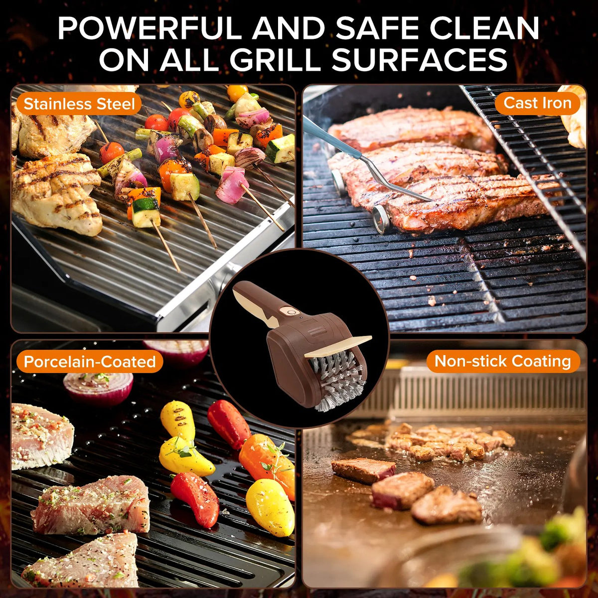 Electric BBQ Grill Brush
