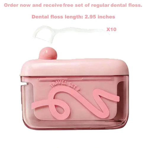 Travel-sized storage case - features an automatic pop-up dispenser