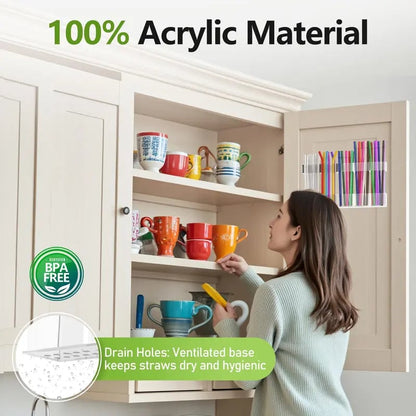 Straw Holder for Cabinet Door